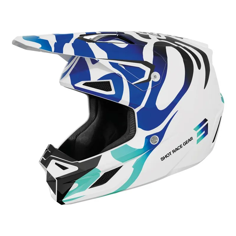 Clearance Shot Speed Ghost Helmet Blue Glossy