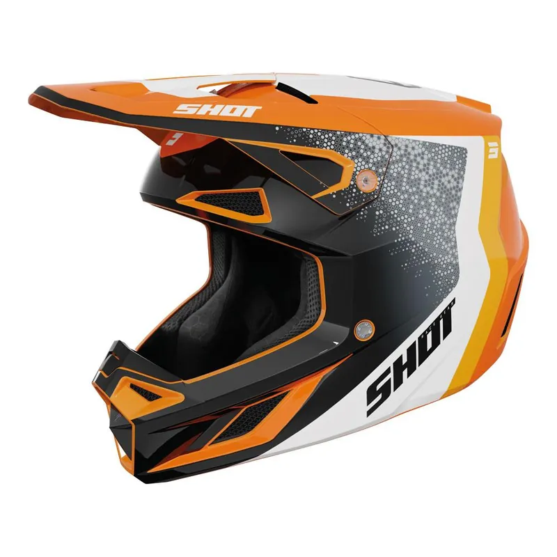 Free Returns Shot Speed Hybrid Helmet Orange Glossy
