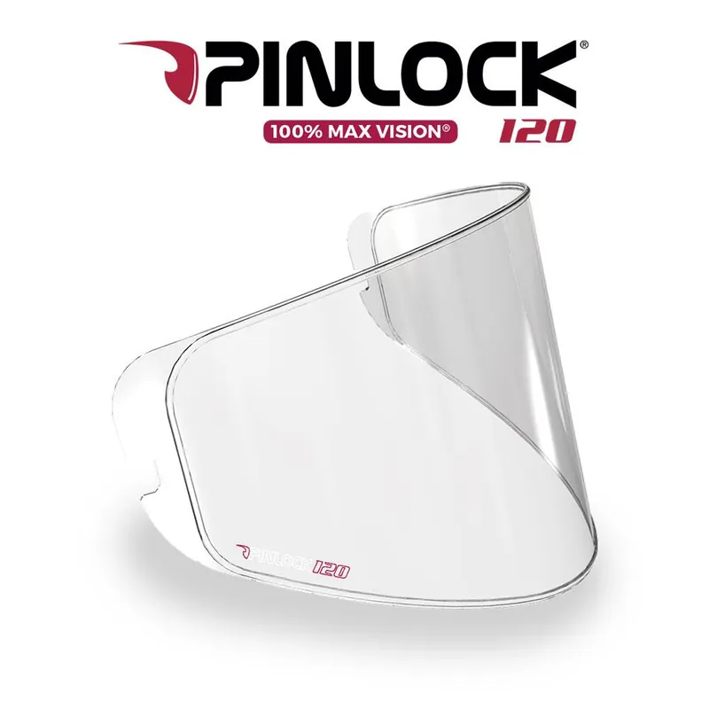 Place Order AGV 100% MAX VISION™ PINLOCK® LENS 120 CLEAR RACE 3 VISOR
