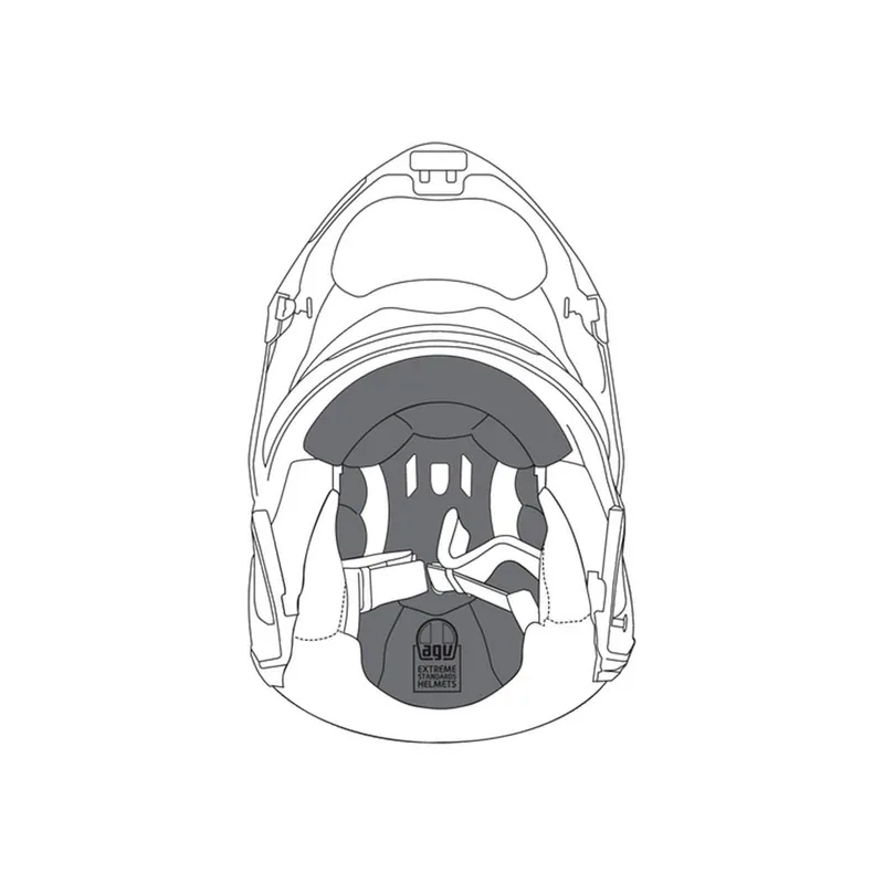 AGV REMOVABLE CROWN PAD SPORTMODULAR SIZE L Grab Now