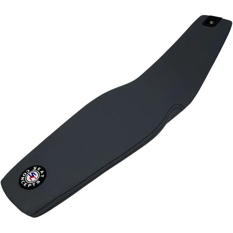 Seat Concepts Husqvarna TE/FE 24-26 Comfort Low Carbon Vinyl Sides/Black Semi-Grip Top/Blue Stitching Complete Seat Money Back Guarantee
